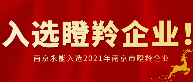 熱烈祝賀我公司成功入選南京市“瞪羚企業(yè)”名單！